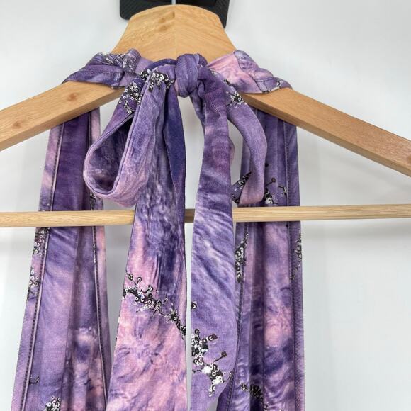 I.AM.GIA | Astora Mini Dress in Purple Y2K Fairy Bling Backless XL - Picture 9 of 13